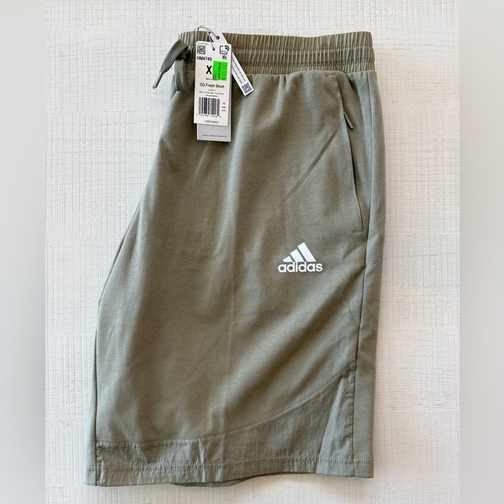 Adidas Men's Olive Green Shorts